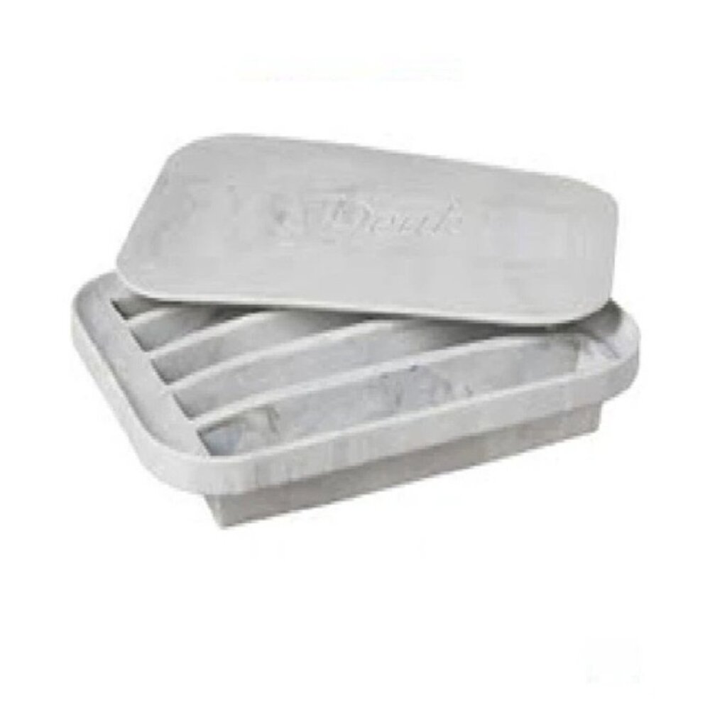 W&P Silicone Water Bottle Ice Cube Tray in White Marble
